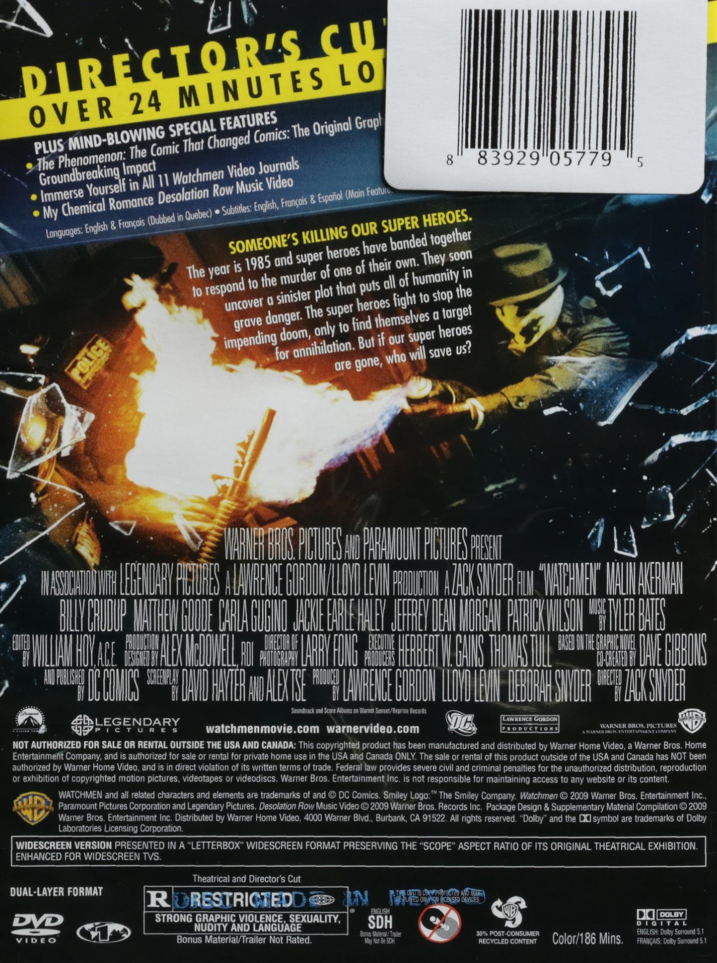 Watchmen: Director's Cut DVD